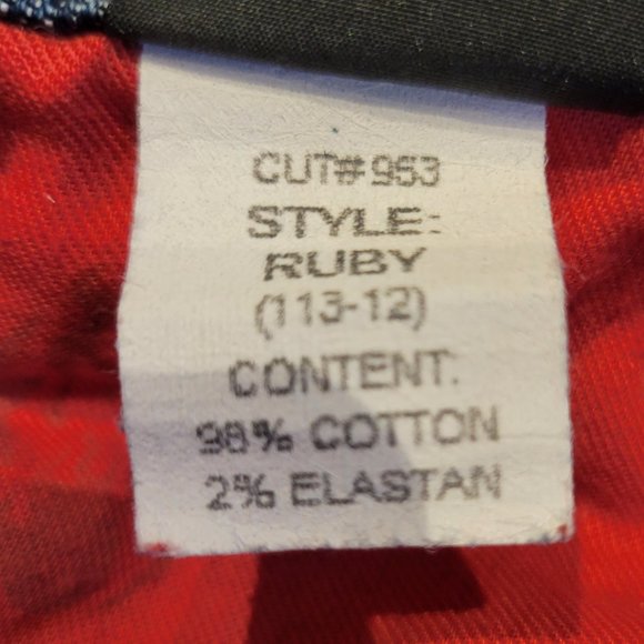 Red Engine Ruby Distressed Jeans Size 28 - Picture 14 of 14